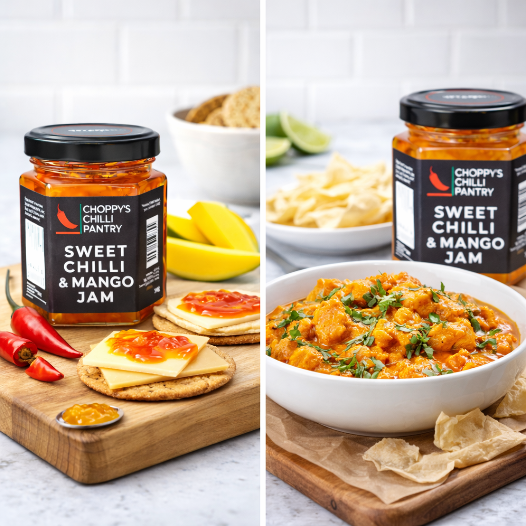 Choppy's Sweet Chilli & Mango Jam- Handmade in South Wales